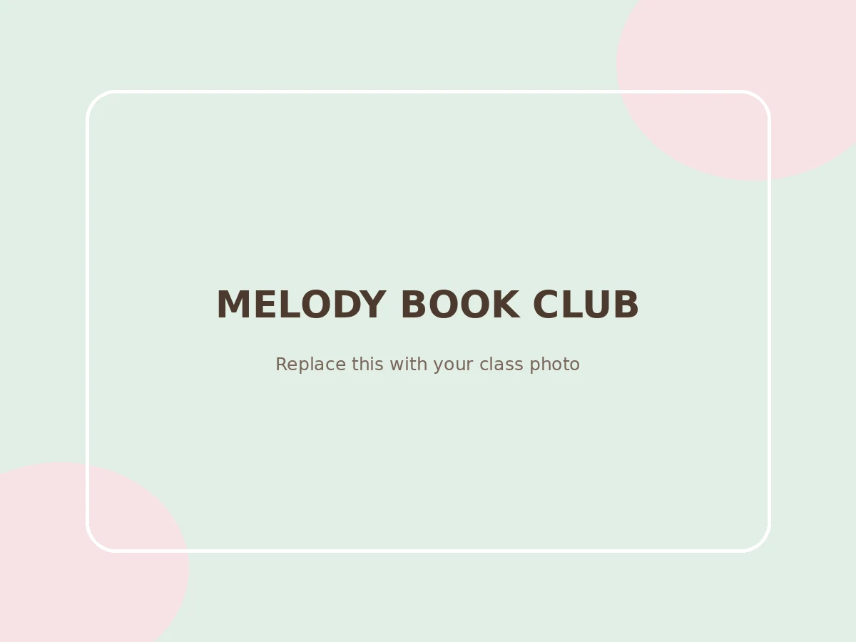 Melody Book Club 사진 자리